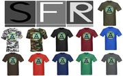 Mens Dark T-shirt  2001 Triangle Millennium  design shirts NEW