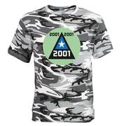 Mens  Dark T-Shirt  in Black /White Camo  by Sir Fletcher Redoun
