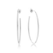 50mm Lightweight Stainless Steel Hoop Earrings