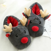 Buy funny christmas elk slippers for men