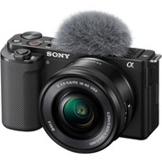 SONY ZV-E10 MIRRORLESS CAMERA WITH 16-50MM LENS (ILCZV-E10L) (BLACK)