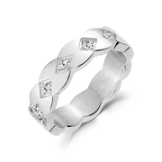 Elegant Stone-Set Cubic Zirconia Womens Ring