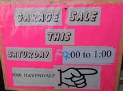 GARAGE SALE MULTI FAMILY