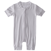 Light Blue Summer One-Piece Footies Bamboo Zipper Baby Infant Toddler 